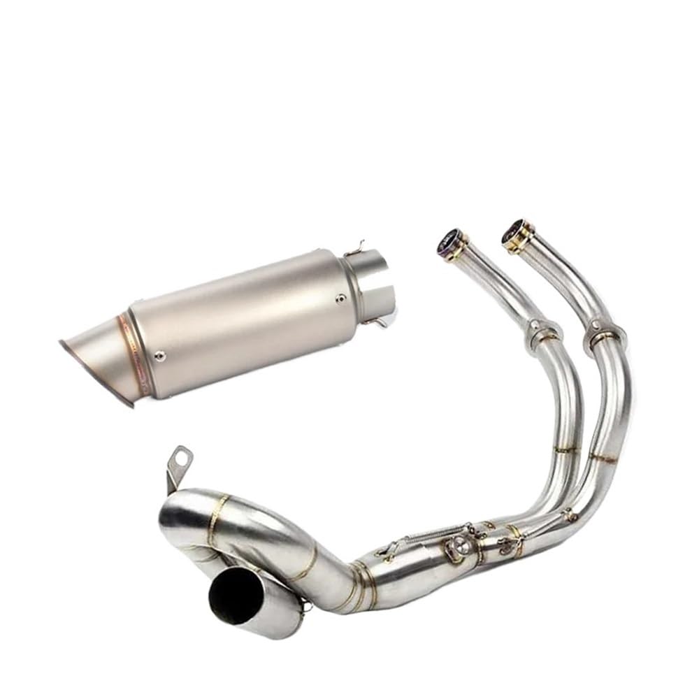 BIKKJBK Motorrad Schalldämpfer Für R7 R 7 2021 22 2023 Slip On Volle Motorrad Auspuff Ändern Vorne Link Rohr Carbon Schalldämpfer BIKKJBK Motorrad Schalldämpfer Für R7 R 7 2021 22 2023 Slip On Volle Motorrad Auspuff Ändern Vorne Link Rohr Carbon Schalldämpfer von BIKKJBK