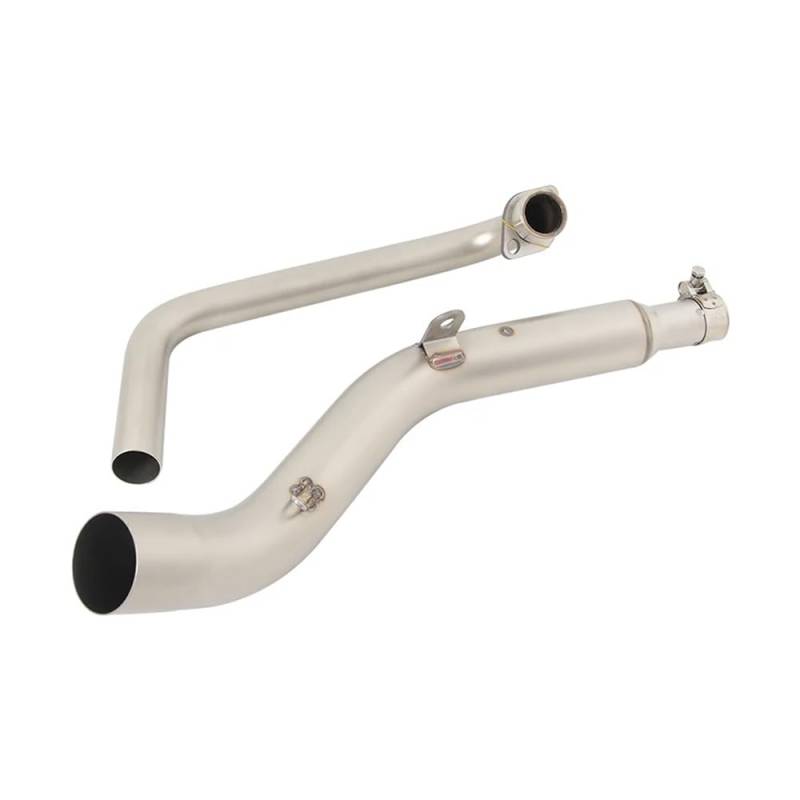 BIKKJBK Motorrad Schalldämpfer Für ZT125 U1 G1 Z1 Z2 2021 2022 Motorradauspuff Motocross Front Link Rohr Anschluss 51mm Schalldämpfer von BIKKJBK