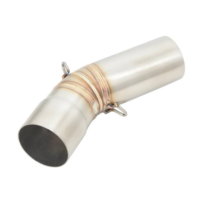 BIKKJBK Motorrad Schalldämpfer Für ZX-6R ZX6R 636 2009-2021 Motorradauspuff Edelstahl Mid Link Rohrverbindung 51mm Moto Schalldämpfer von BIKKJBK