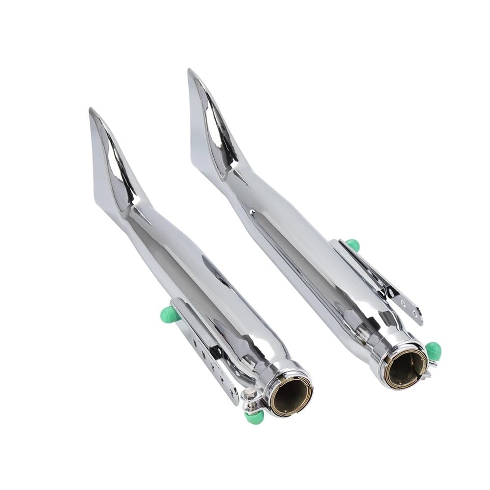 BIKKJBK Motorrad Schalldämpfer Links Rechts Seite Motorrad Auspuffrohr Universal Schwanz Für Bobbers Für Chopper Vintage Schalldämpfer BIKKJBK Motorrad Schalldämpfer Links Rechts Seite Motorrad Auspuffrohr Universal Schwanz Für Bobbers Für Chopper Vintage Schalldämpfer von BIKKJBK