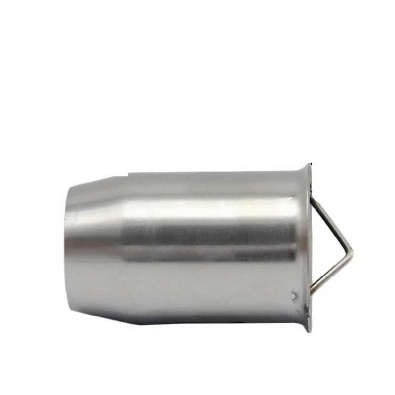 BIKKJBK Motorrad Schalldämpfer Motorrad 51 Mm 60 Mm Einlass-Auspuff-Schalldämpfer, Verstellbarer Schalldämpfer, Geräusch-Sound-Eliminator Vorne von BIKKJBK