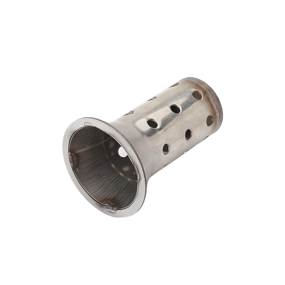 BIKKJBK Motorrad Schalldämpfer Motorrad-Auspuff-Schalldämpfer, Edelstahl, Verstellbarer Schalldämpfer, Geräusch-Sound-Eliminator, 51 Mm, 60 Mm, Slip-on von BIKKJBK