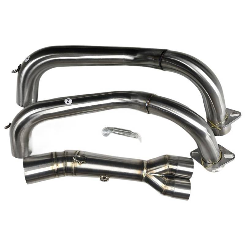 BIKKJBK Motorrad Schalldämpfer Motorrad Auspuff Schalldämpfer Volle Slip Auf Für Mt07 2014-2023 Motorrad Schalldämpfer Auspuffrohr von BIKKJBK