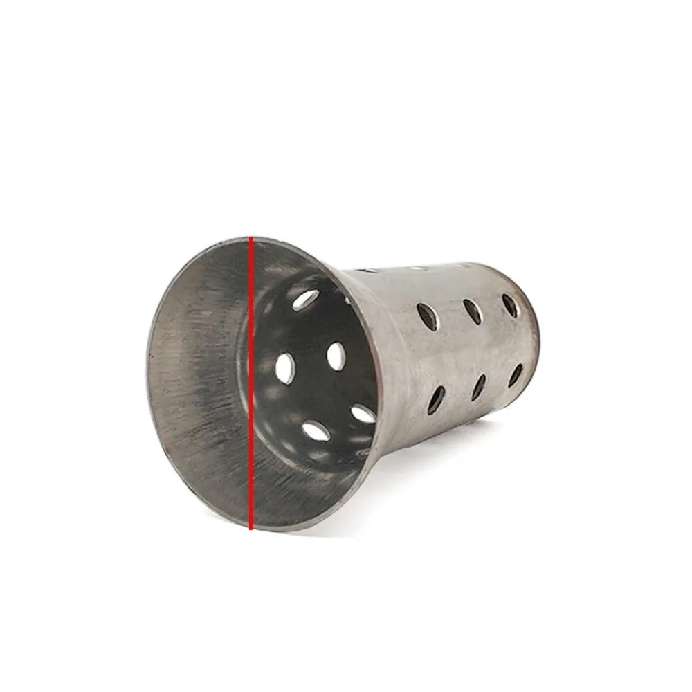 BIKKJBK Motorrad Schalldämpfer Motorrad Schalldämpfer Noise Sound Eliminator Auspuff Für Für NI&nja 650R ER6F ER6N ZZR1200 ER5 GPZ500 EX500 von BIKKJBK