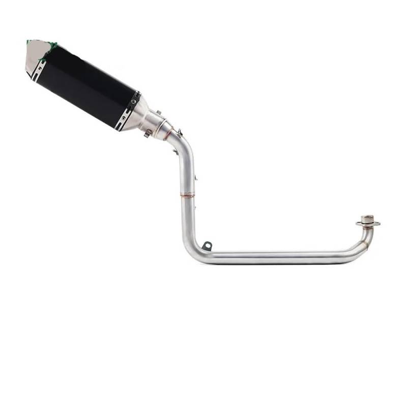 BIKKJBK Motorrad Schalldämpfer Motorrad Volle Auspuff Mittelrohr Slip Auf Für GROM MSX 125 MSX125 2012-2016 Auspuff von BIKKJBK