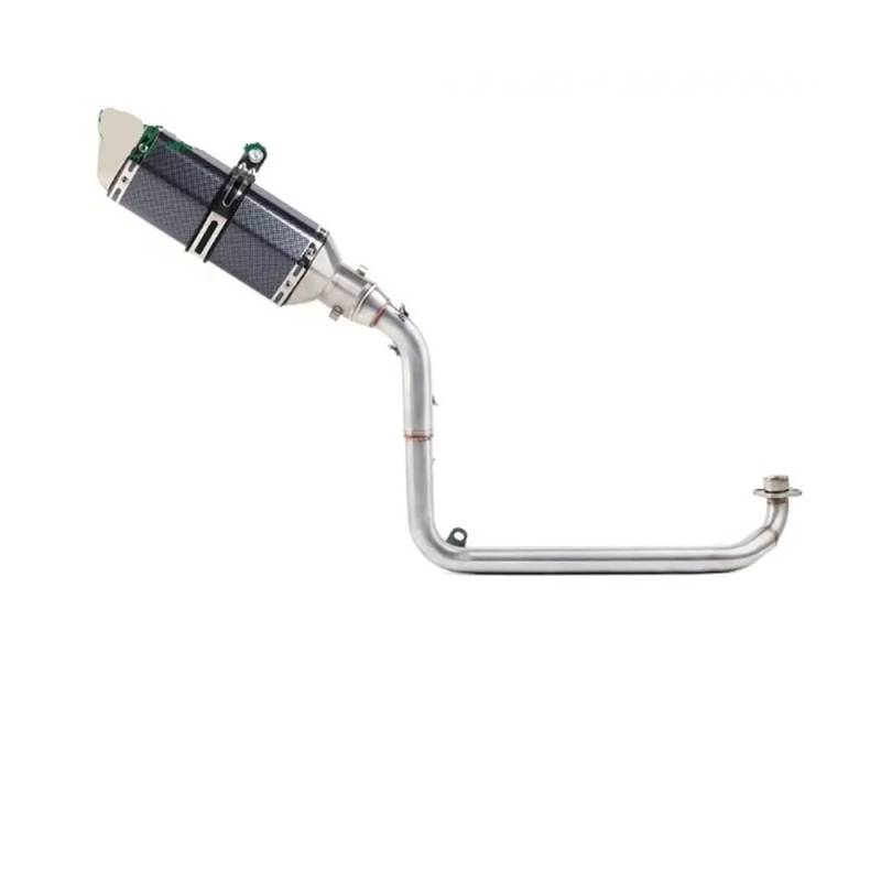 BIKKJBK Motorrad Schalldämpfer Motorrad Volle Auspuff Mittelrohr Slip Auf Für GROM MSX 125 MSX125 2012-2016 Auspuff von BIKKJBK