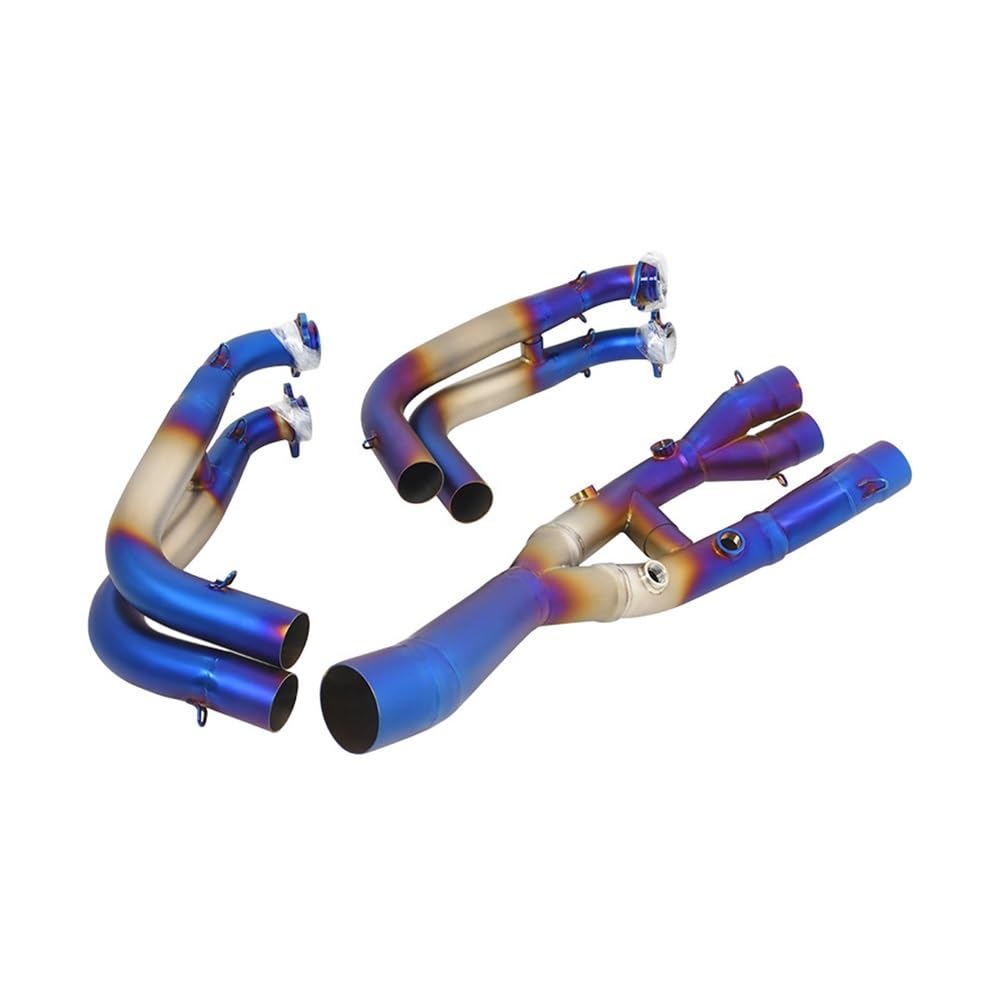 BIKKJBK Motorrad Schalldämpfer Motorradauspuff Slip On Für S1000R S1000RR 2019 2020 2021 2022 2023 2024, Vorderer Verbindungsrohranschluss, 60 Mm Schalldämpfer BIKKJBK Motorrad Schalldämpfer Motorradauspuff Slip On Für S1000R S1000RR 2019 2020 2021 2022 2023 2024, Vorderer Verbindungsrohranschluss, 60 Mm Schalldämpfer von BIKKJBK