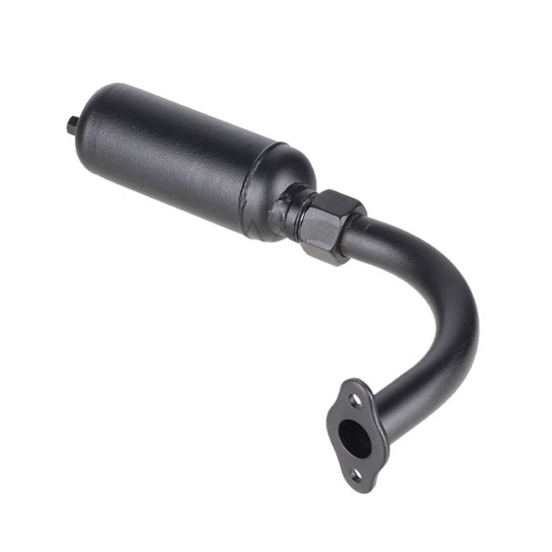 BIKKJBK Motorrad Schalldämpfer Schalldämpfer Auspuffrohr Für 49cc 60cc 66cc 80cc 100cc 2 Takt Elektro Fahrrad Motorrad Auspuffrohr Schalldämpfer von BIKKJBK