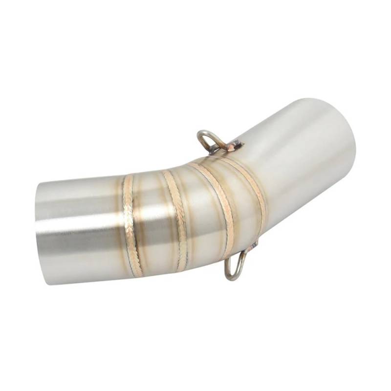 BIKKJBK Motorrad Schalldämpfer Slip-On Für Leoncino 800 Motorradauspuff Edelstahl 51mm Mittelverbindungsrohr Verbinden Sie Den Originalschalldämpfer von BIKKJBK