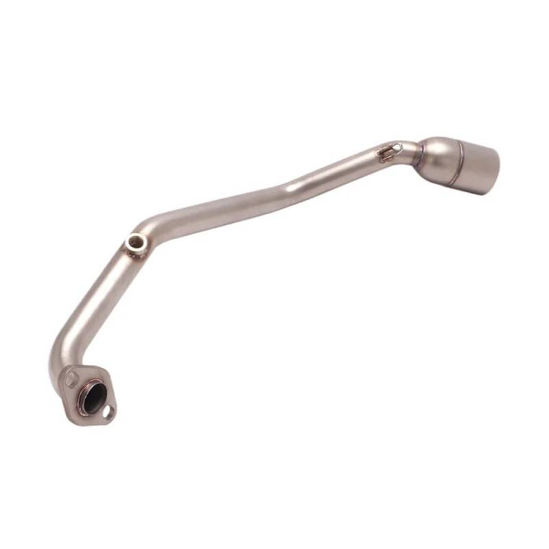 BIKKJBK Motorrad Schalldämpfer Slip-On Für PCX125 PCX150 PCX 125 PCX 150 2021 2022 2023 Schalldämpfer Auspuff Motorrad Vorne Link Rohr Mit Sensor von BIKKJBK
