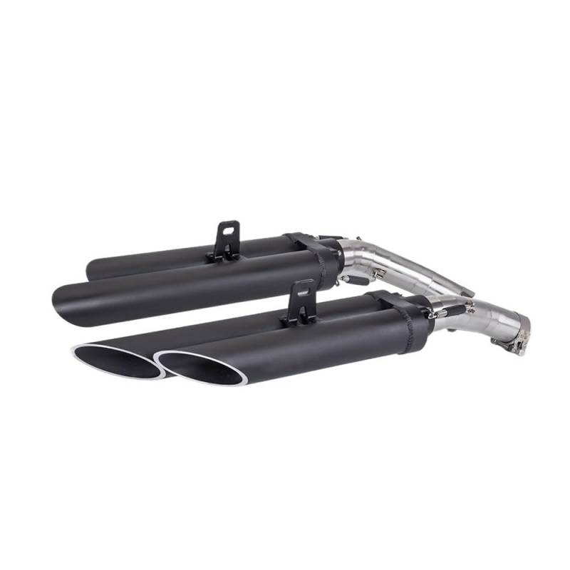 BIKKJBK Motorrad Schalldämpfer Slip On Für R1 Vollauspuff Mittelrohr Für YZF-R1 YZF R1 Edelstahl-Auspuffrohr 04–06 von BIKKJBK