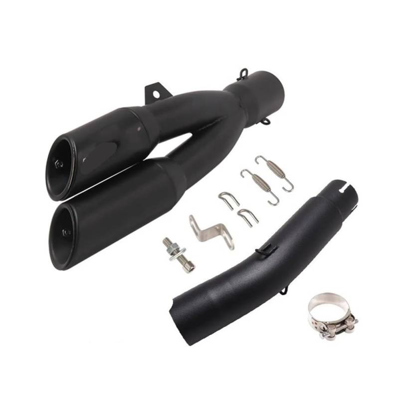 BIKKJBK Motorrad Schalldämpfer Slip On Für Rebel 500 300 CM500 CM300 CMX500 CMX300 2017-2023 Motorrad Auspuffrohr 51 MM Schalldämpfer Moto von BIKKJBK
