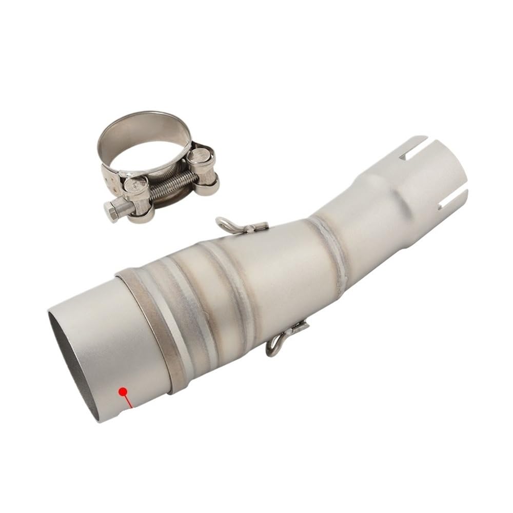 BIKKJBK Motorrad Schalldämpfer Slip On Für XMAX400 Xmax X-MAX 400 2017-2022 2023 2024 Jahre Motorradauspuff Mittelglied 51MM Schalldämpferrohr BIKKJBK Motorrad Schalldämpfer Slip On Für XMAX400 Xmax X-MAX 400 2017-2022 2023 2024 Jahre Motorradauspuff Mittelglied 51MM Schalldämpferrohr von BIKKJBK