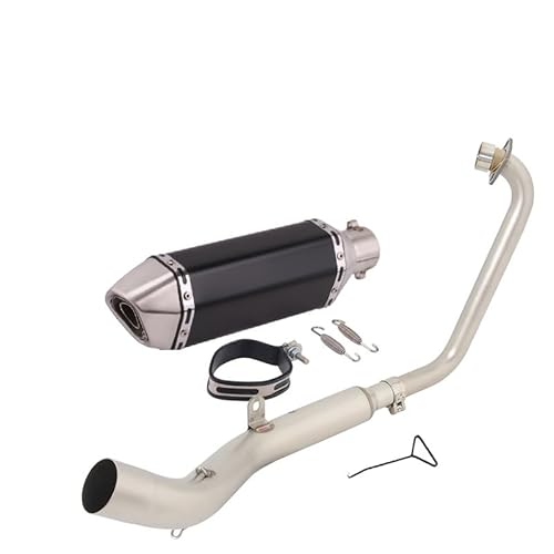 BIKKJBK Motorrad Schalldämpfer Slip On Für ZT125 U1 G1 Z1 Z2 2021 2022 Volle Motorrad Auspuff Modifizieren Link Rohr 51mm Moto Schalldämpfer BIKKJBK Motorrad Schalldämpfer Slip On Für ZT125 U1 G1 Z1 Z2 2021 2022 Volle Motorrad Auspuff Modifizieren Link Rohr 51mm Moto Schalldämpfer von BIKKJBK