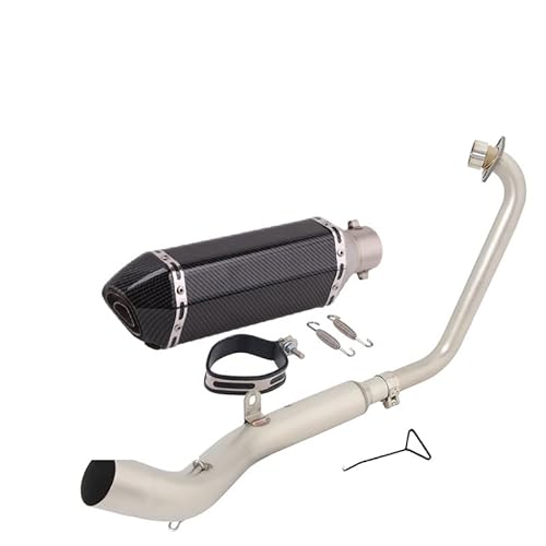 BIKKJBK Motorrad Schalldämpfer Slip On Für ZT125 U1 G1 Z1 Z2 2021 2022 Volle Motorrad Auspuff Modifizieren Link Rohr 51mm Moto Schalldämpfer BIKKJBK Motorrad Schalldämpfer Slip On Für ZT125 U1 G1 Z1 Z2 2021 2022 Volle Motorrad Auspuff Modifizieren Link Rohr 51mm Moto Schalldämpfer von BIKKJBK