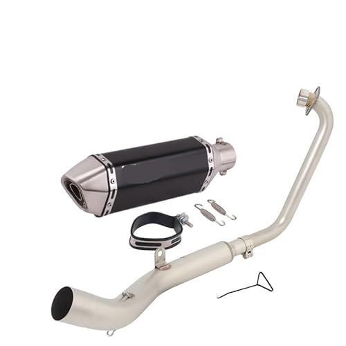 BIKKJBK Motorrad Schalldämpfer Slip On Für ZT125 U1 G1 Z1 Z2 2021 2022 Volle Motorrad Auspuff Modifizieren Link Rohr 51mm Moto Schalldämpfer BIKKJBK Motorrad Schalldämpfer Slip On Für ZT125 U1 G1 Z1 Z2 2021 2022 Volle Motorrad Auspuff Modifizieren Link Rohr 51mm Moto Schalldämpfer von BIKKJBK