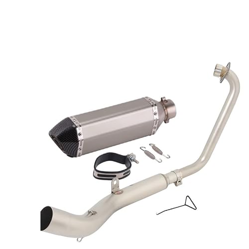 BIKKJBK Motorrad Schalldämpfer Slip On Für ZT125 U1 G1 Z1 Z2 2021 2022 Volle Motorrad Auspuff Modifizieren Link Rohr 51mm Moto Schalldämpfer BIKKJBK Motorrad Schalldämpfer Slip On Für ZT125 U1 G1 Z1 Z2 2021 2022 Volle Motorrad Auspuff Modifizieren Link Rohr 51mm Moto Schalldämpfer von BIKKJBK