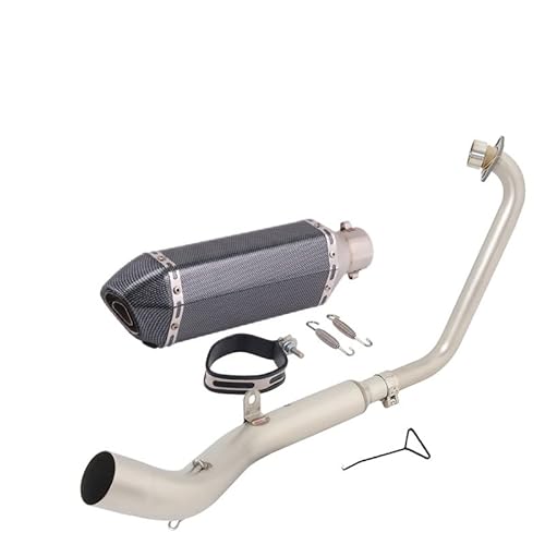 BIKKJBK Motorrad Schalldämpfer Slip On Für ZT125 U1 G1 Z1 Z2 2021 2022 Volle Motorrad Auspuff Modifizieren Link Rohr 51mm Moto Schalldämpfer BIKKJBK Motorrad Schalldämpfer Slip On Für ZT125 U1 G1 Z1 Z2 2021 2022 Volle Motorrad Auspuff Modifizieren Link Rohr 51mm Moto Schalldämpfer von BIKKJBK