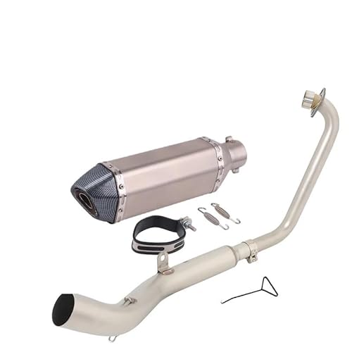 BIKKJBK Motorrad Schalldämpfer Slip On Für ZT125 U1 G1 Z1 Z2 2021 2022 Volle Motorrad Auspuff Modifizieren Link Rohr 51mm Moto Schalldämpfer BIKKJBK Motorrad Schalldämpfer Slip On Für ZT125 U1 G1 Z1 Z2 2021 2022 Volle Motorrad Auspuff Modifizieren Link Rohr 51mm Moto Schalldämpfer von BIKKJBK