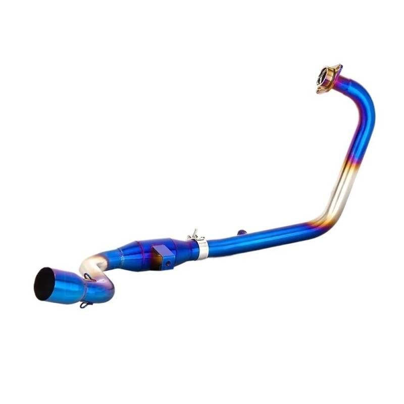 BIKKJBK Motorrad Schalldämpfer Slip-on Für GIXXER155 GSX150F SF155 Motorrad Auspuff Vorne Link Header Rohr Verbinden Rohr 51mm von BIKKJBK