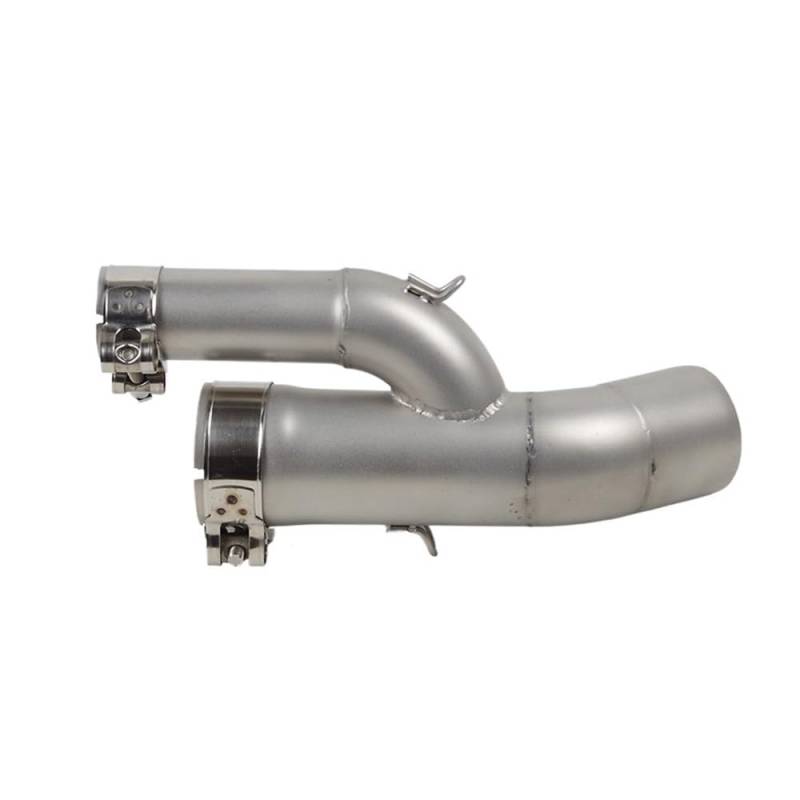 BIKKJBK Motorrad Schalldämpfer Slip-on Für S1000RR 2017 2018 Auspuff Mittleren Link Rohr 51mm Schalldämpfer Verbindung Rohr Adapter von BIKKJBK