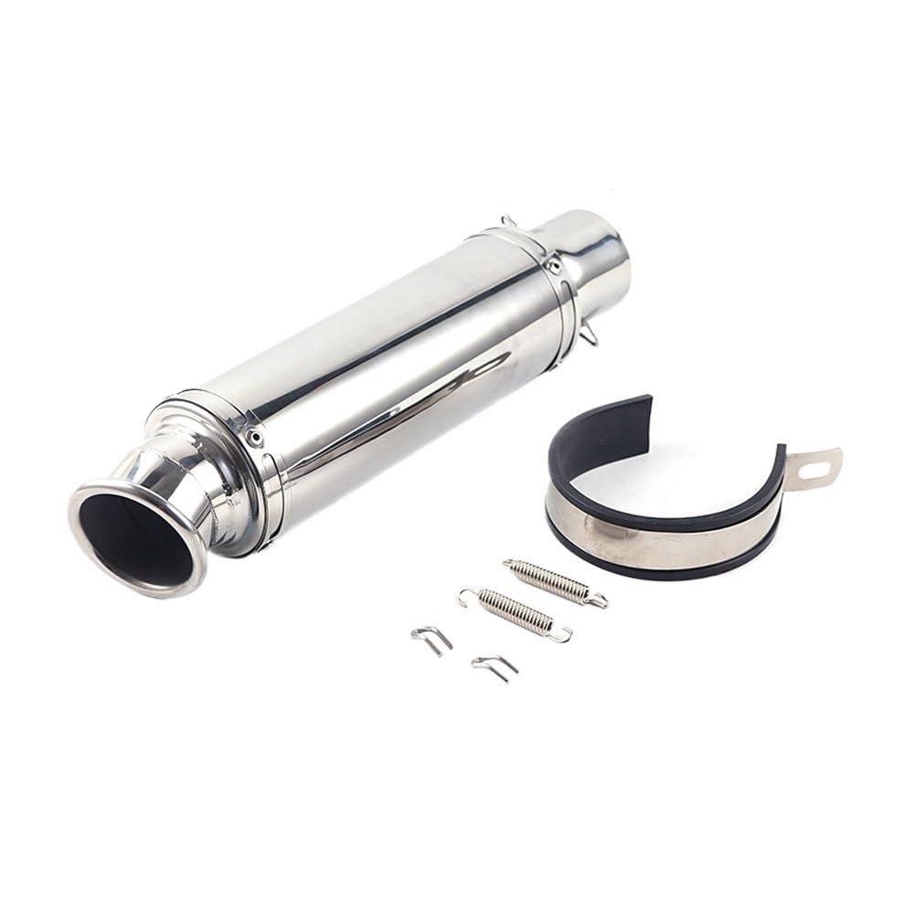 BIKKJBK Motorrad Schalldämpfer Universal 51mm 60mm Motorrad Auspuff Schalldämpfer Modifizierte Auspuff Edelstahl Carbon Fiber Meisten Motorrad BIKKJBK Motorrad Schalldämpfer Universal 51mm 60mm Motorrad Auspuff Schalldämpfer Modifizierte Auspuff Edelstahl Carbon Fiber Meisten Motorrad von BIKKJBK