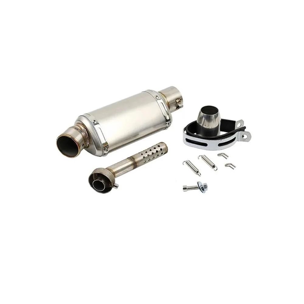 BIKKJBK Motorrad Schalldämpfer Universal 51mm Motorrad Auspuff Moto Mit Für PCX125 FZ1N Z900 Für CBR500R R6 R25 R3 R1 BIKKJBK Motorrad Schalldämpfer Universal 51mm Motorrad Auspuff Moto Mit Für PCX125 FZ1N Z900 Für CBR500R R6 R25 R3 R1 von BIKKJBK