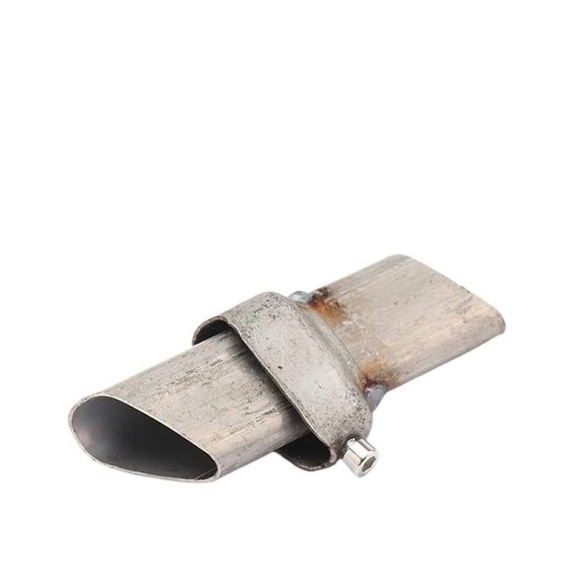 BIKKJBK Motorrad Schalldämpfer Universal Front Mid End Für Motorrad Auspuff Schalldämpfer Noise Sound Eliminator von BIKKJBK