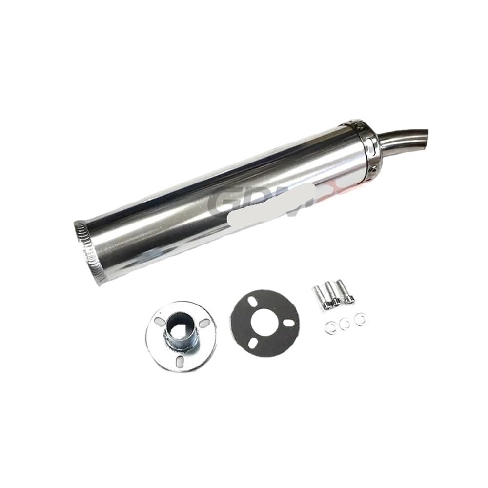 BIKKJBK Motorrad Schalldämpfer Universal Metall 60x280mm Lange Motorrad Auspuff Schalldämpfer 2-takt Schalldämpfer Für 50cc-240cc BIKKJBK Motorrad Schalldämpfer Universal Metall 60x280mm Lange Motorrad Auspuff Schalldämpfer 2-takt Schalldämpfer Für 50cc-240cc von BIKKJBK