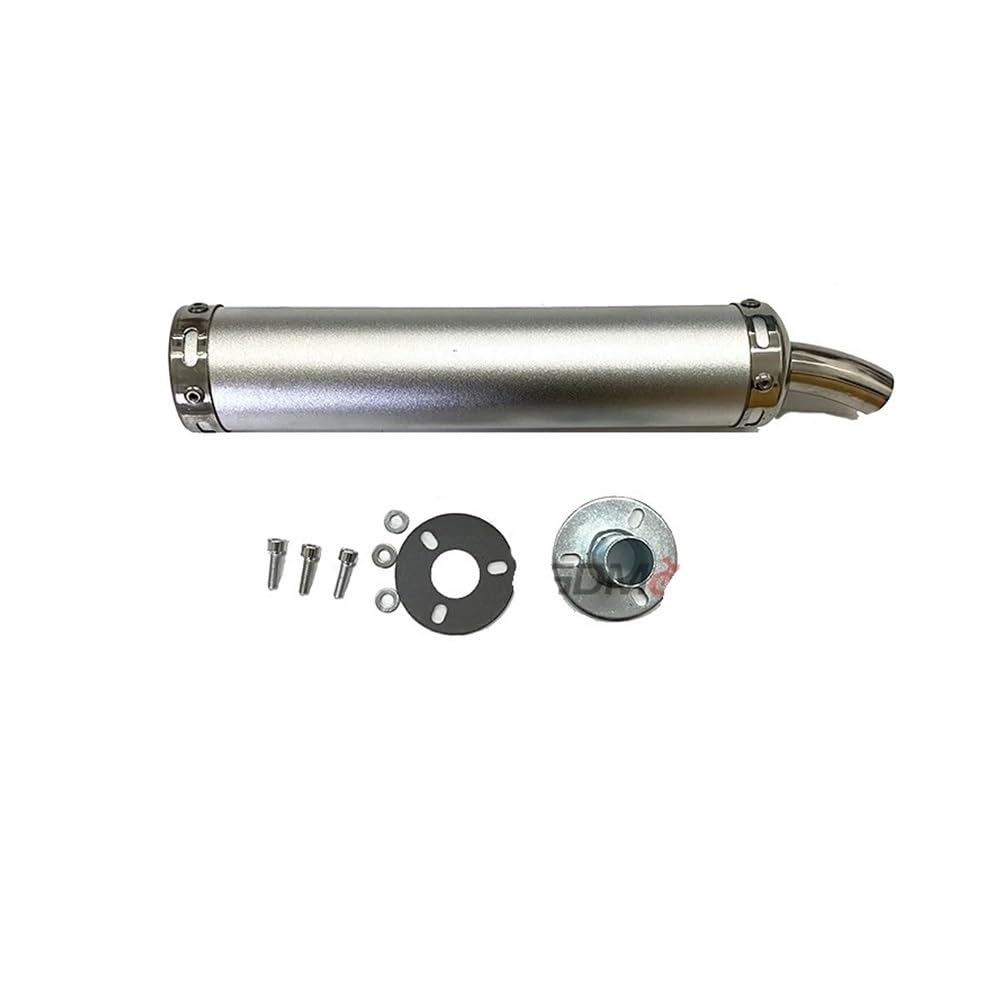 BIKKJBK Motorrad Schalldämpfer Universal Metall 60x280mm Lange Motorrad Auspuff Schalldämpfer 2-takt Schalldämpfer Für 50cc-240cc BIKKJBK Motorrad Schalldämpfer Universal Metall 60x280mm Lange Motorrad Auspuff Schalldämpfer 2-takt Schalldämpfer Für 50cc-240cc von BIKKJBK