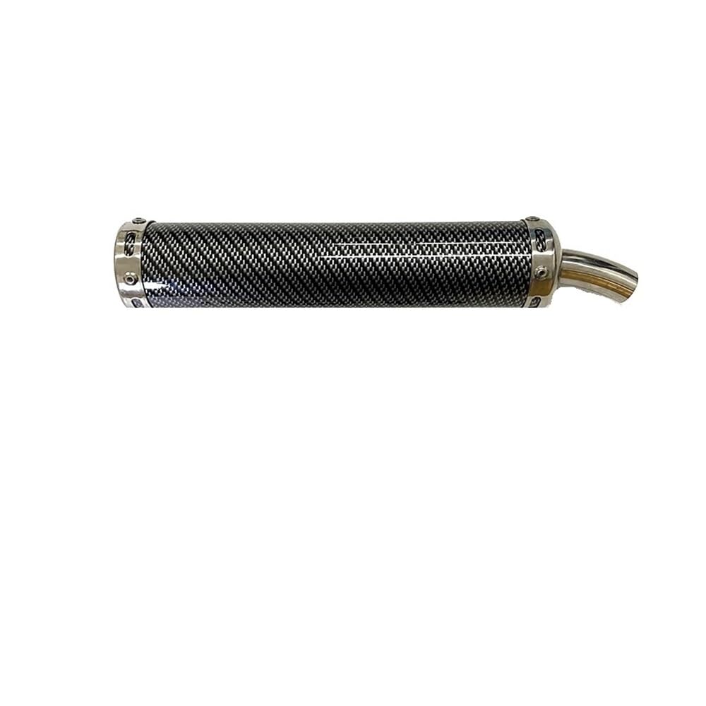 BIKKJBK Motorrad Schalldämpfer Universal Metall 60x280mm Lange Motorrad Auspuff Schalldämpfer 2-takt Schalldämpfer Für 50cc-240cc BIKKJBK Motorrad Schalldämpfer Universal Metall 60x280mm Lange Motorrad Auspuff Schalldämpfer 2-takt Schalldämpfer Für 50cc-240cc von BIKKJBK