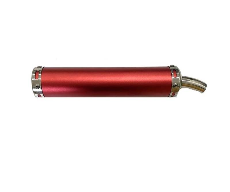 BIKKJBK Motorrad Schalldämpfer Universal Metall 60x280mm Lange Motorrad Auspuffrohr Schalldämpfer 2stoke Schalldämpfer Für 50cc-240cc von BIKKJBK
