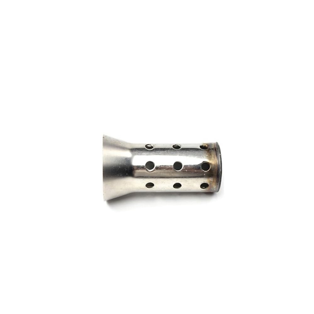BIKKJBK Motorrad Schalldämpfer Universal Motorrad 47mm 51mm 60mm Einlass Auspuff Schalldämpfer Einstellbare Schalldämpfer Lärm Sound Eliminator Vorne von BIKKJBK