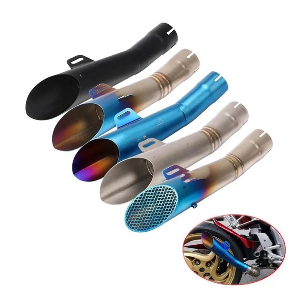 BIKKJBK Motorrad Schalldämpfer Universal Motorrad Auspuff Motocross Rohr Moto Schalldämpfer Für R6 R3 MT09 ATV R1 BIKKJBK Motorrad Schalldämpfer Universal Motorrad Auspuff Motocross Rohr Moto Schalldämpfer Für R6 R3 MT09 ATV R1 von BIKKJBK