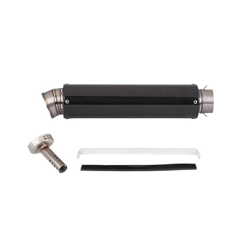 BIKKJBK Motorrad Schalldämpfer Universal-Schalldämpfer, Motorrad-Schalldämpfer, Auspuffrohr, Modifiziert Für Univer-Schalldämpfer von BIKKJBK