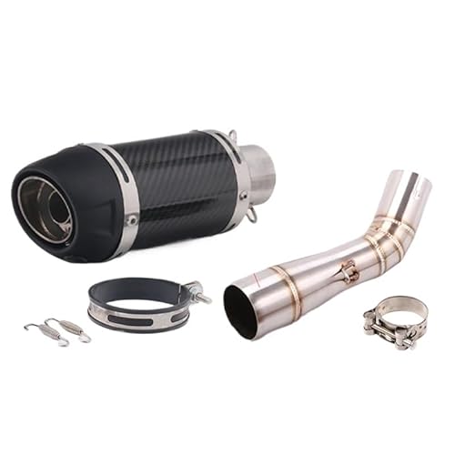 BIKKJBK Motorrad Schalldämpfer Volle Motorrad Auspuff Schalldämpfer Rohr Mid Link Rohr Slip Auf Für Leoncino 250 Für 502c TRK502C BIKKJBK Motorrad Schalldämpfer Volle Motorrad Auspuff Schalldämpfer Rohr Mid Link Rohr Slip Auf Für Leoncino 250 Für 502c TRK502C von BIKKJBK
