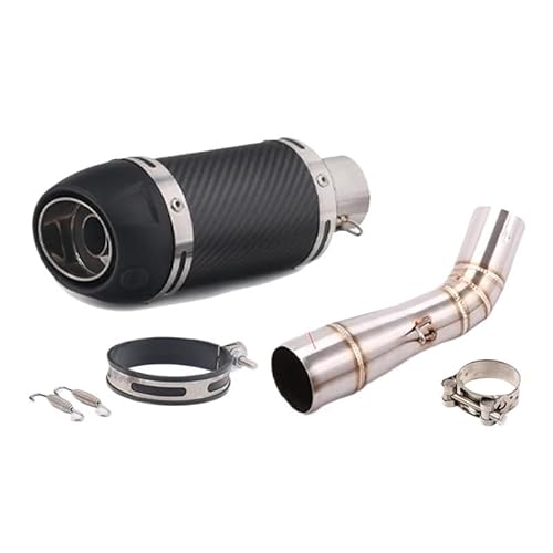 BIKKJBK Motorrad Schalldämpfer Volle Motorrad Auspuff Schalldämpfer Rohr Mid Link Rohr Slip Auf Für Leoncino 250 Für 502c TRK502C BIKKJBK Motorrad Schalldämpfer Volle Motorrad Auspuff Schalldämpfer Rohr Mid Link Rohr Slip Auf Für Leoncino 250 Für 502c TRK502C von BIKKJBK