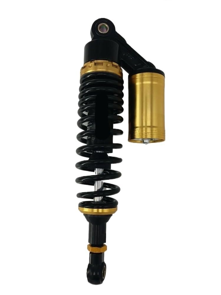 BIKKJBK Motorrad Stoßdämp 345mm Motorrad 8mm Frühling Luft Stoßdämpfer Hinterradaufhängung Für Motor Roller ATV von BIKKJBK