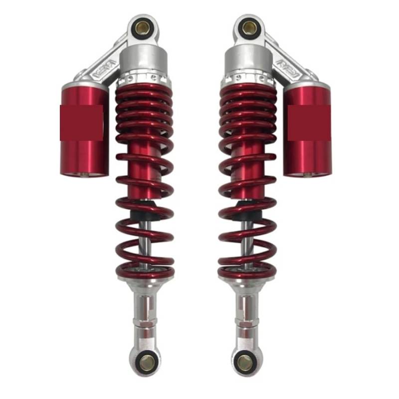 BIKKJBK Motorrad Stoßdämp 7 mm Feder 330 mm Motorrad-Luft-/Stickstoff-Stoßdämpfer für XJR400 CB400/SF VTEC CX500 W800 von BIKKJBK