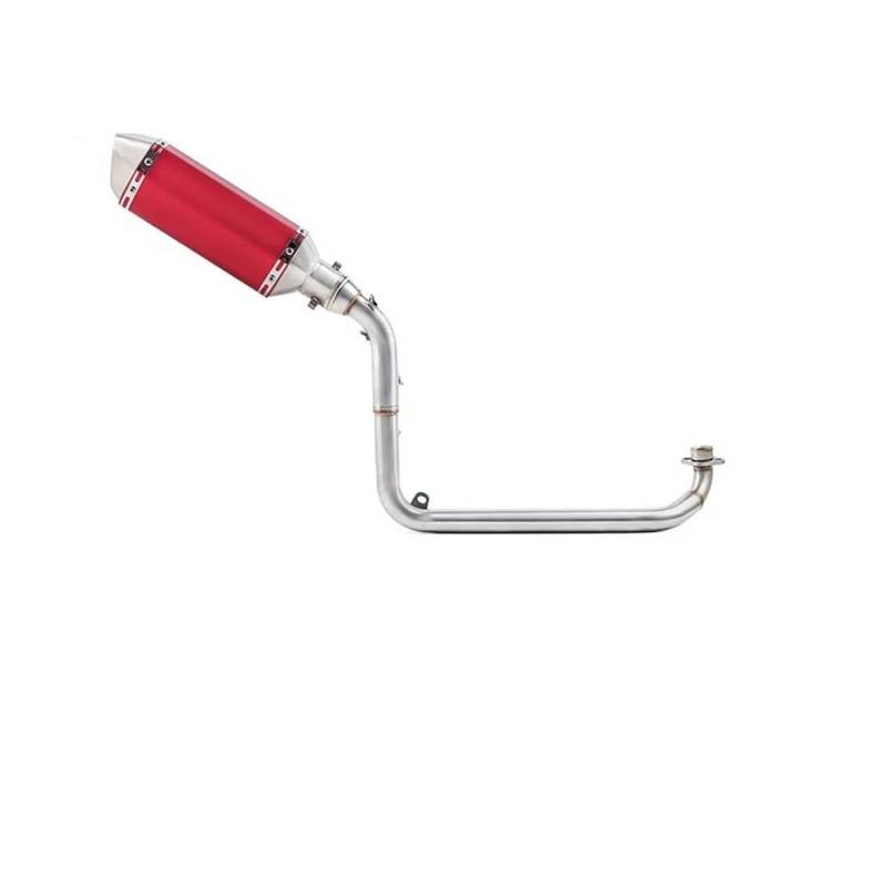 Motorrad Schalldämpfer Motorrad Volle Auspuff Mittelrohr Slip Auf Für GROM MSX 125 MSX125 2012-2016 Auspuff von BIKKJBK