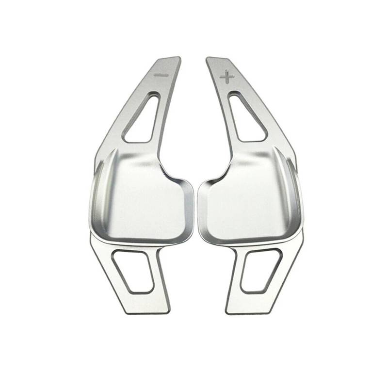 BILKAR Schaltpaddel Für Auto Kompatibel Mit 5er GT Für X4 2013 2014 2015 2016 2017, Paar Auto-Schaltwippen, Paddelverlängerung, Lenkrad-Paddelverlängerungen, Schalthebel(Silver) von BILKAR