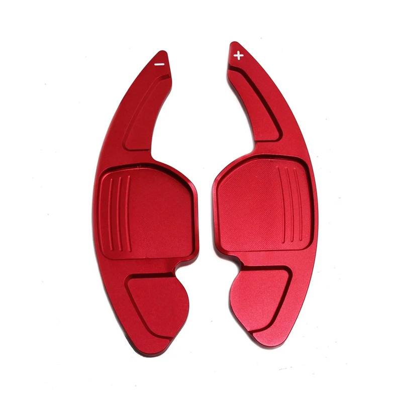 BILKAR Schaltpaddel Für Auto Kompatibel Mit A6 C7 2012 2013 2014 2015 2016 2017 Für S3 2014 2015 2016 2017, 2 Stück Auto-Lenkrad-Schaltwippen-Schalthebel-Getriebeverlängerung(Red) von BILKAR
