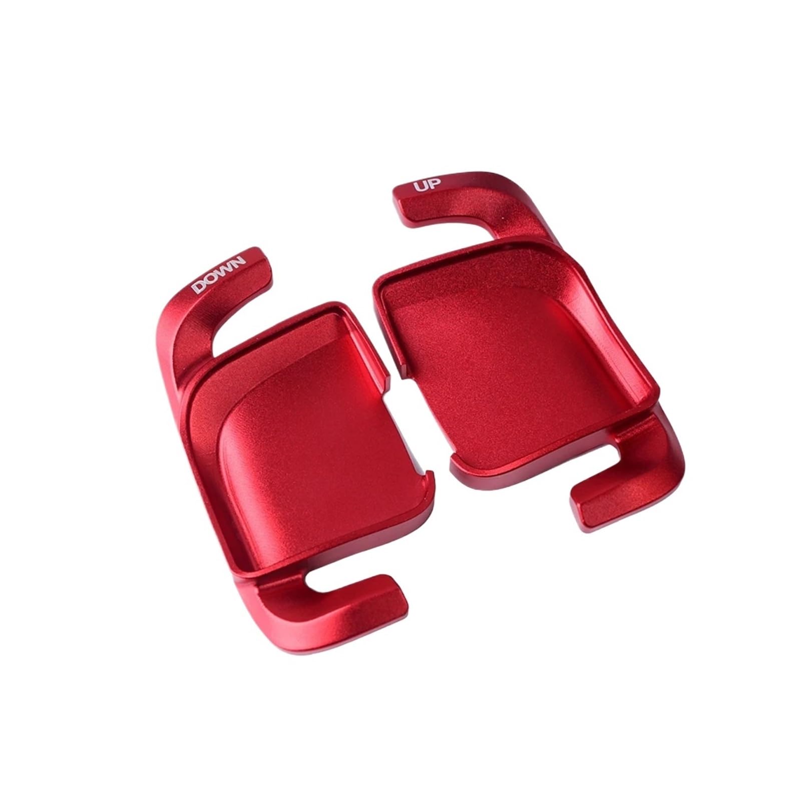 BILKAR Schaltpaddel Für Auto Kompatibel Mit Benz Für C-Klasse W206 S206 X206 Für EQS V297 2022 2023 Auto-Schaltwippen Schaltwippenabdeckung Lenkrad-Schaltwippen(Red) von BILKAR