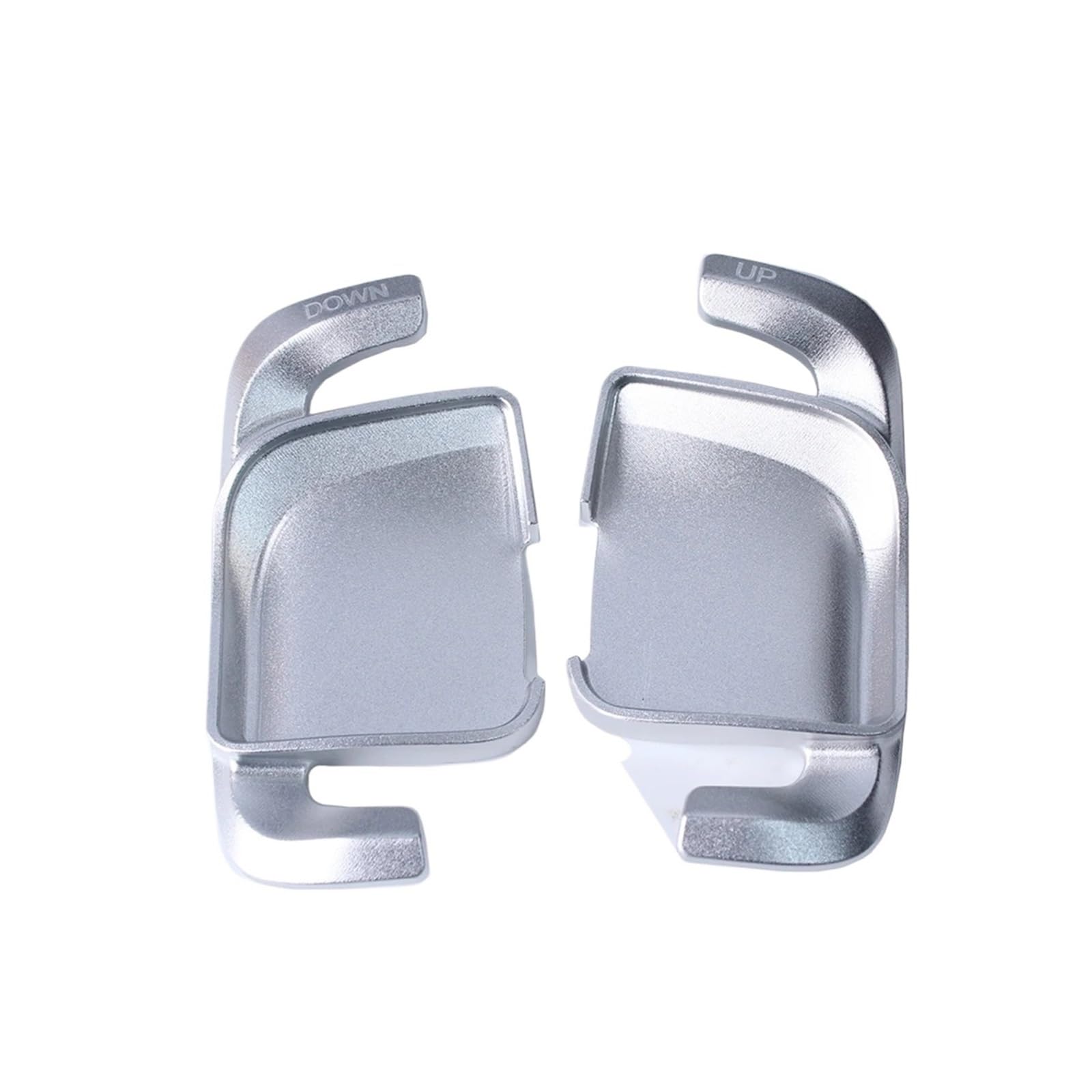 BILKAR Schaltpaddel Für Auto Kompatibel Mit Benz Für C-Klasse W206 S206 X206 Für EQS V297 2022 2023 Auto-Schaltwippen Schaltwippenabdeckung Lenkrad-Schaltwippen(Silver) von BILKAR