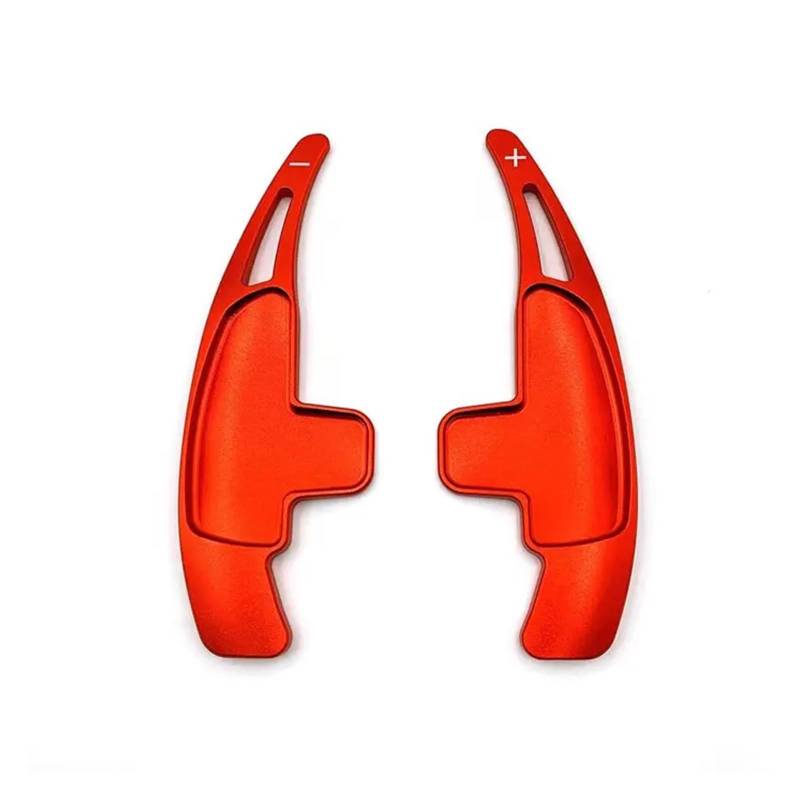 BILKAR Schaltpaddel Für Auto Kompatibel Mit Benz Für C63 C43 E63 E53 E43 2009 2010 2011 2012 2013 2014 Auto-Schaltwippenabdeckung Lenkrad-Schaltwippen-Verlängerungsschalter(Red) von BILKAR
