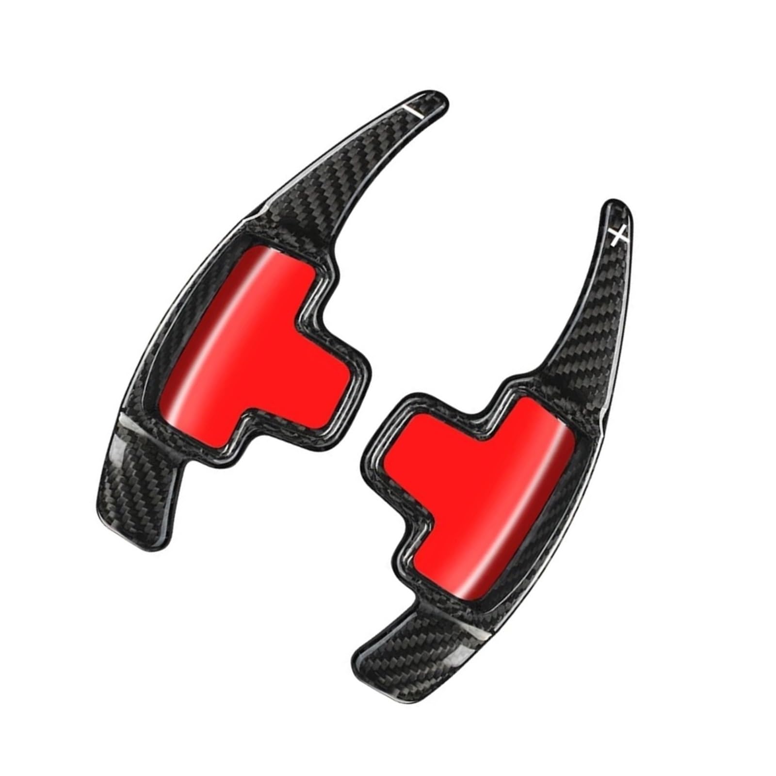 BILKAR Schaltpaddel Für Auto Kompatibel Mit Benz Für GLA X156 2015 2016 2017 Auto-Paddle-Extender, Carbonfaser-Lenkrad-Paddle-Shift-Autozubehör(Black) von BILKAR