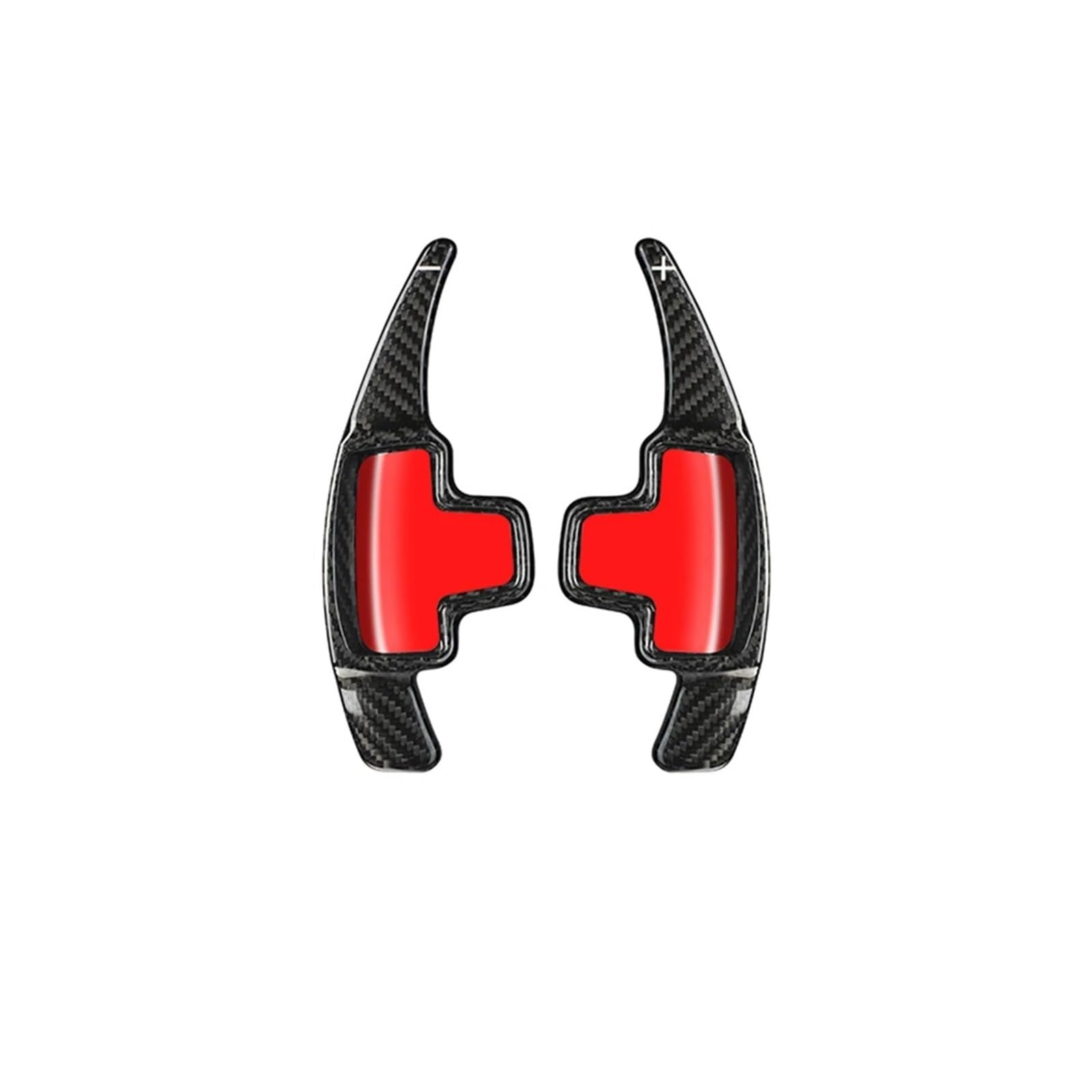 BILKAR Schaltpaddel Für Auto Kompatibel Mit Benz Für ML W166 Für GLK X205 Für SLK Für CLA C117 E-Klasse W212 2014 Carbonfaser-Textur Auto-Lenkrad-Schaltwippenverlängerung(Black) von BILKAR