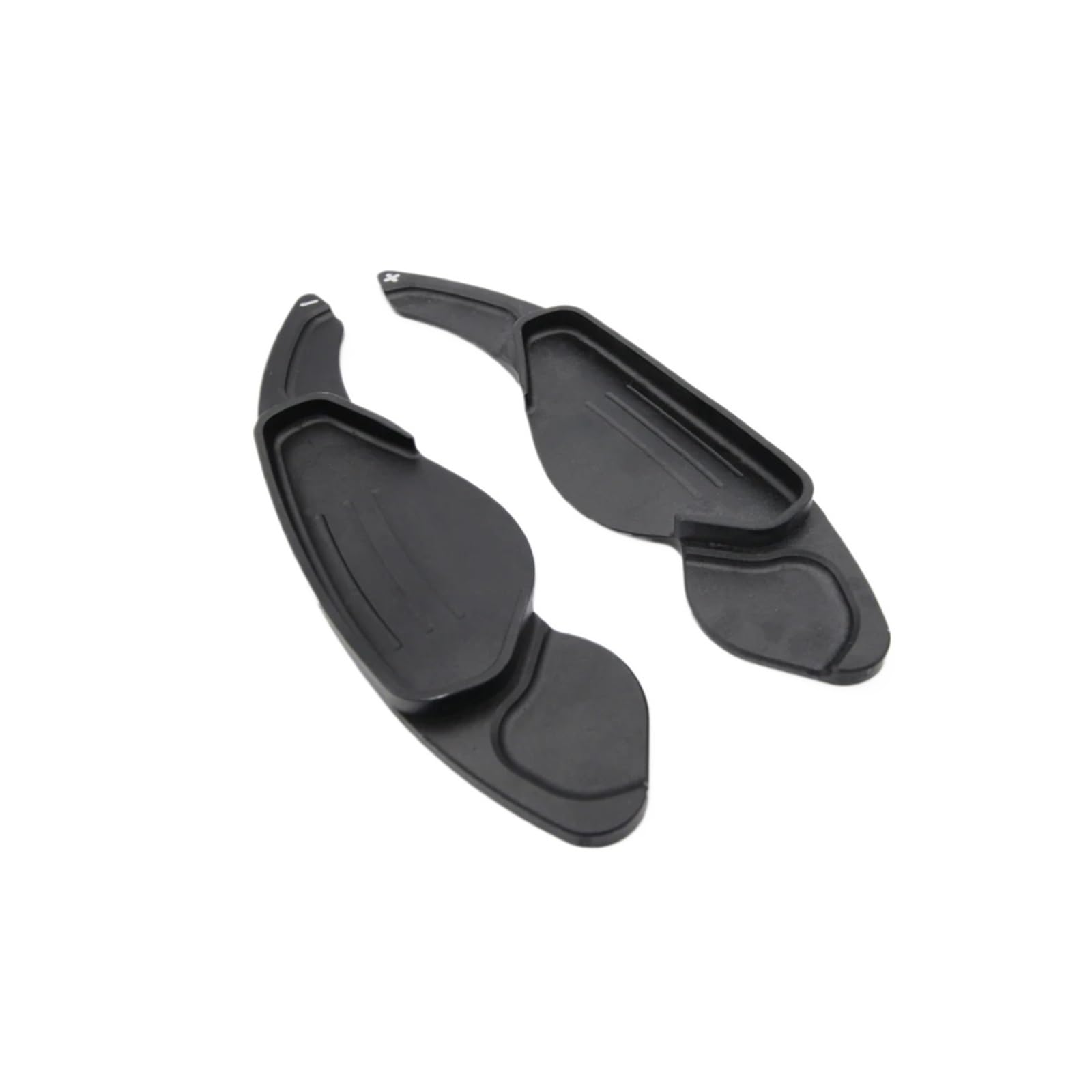 BILKAR Schaltpaddel Für Auto Kompatibel Mit Land Für Range Für Rover Für Evoque Für Discovery Sport Für Jaguar XF XE Auto-Schaltwippenabdeckung Lenkrad-Schalthebelverlängerung(Black) von BILKAR