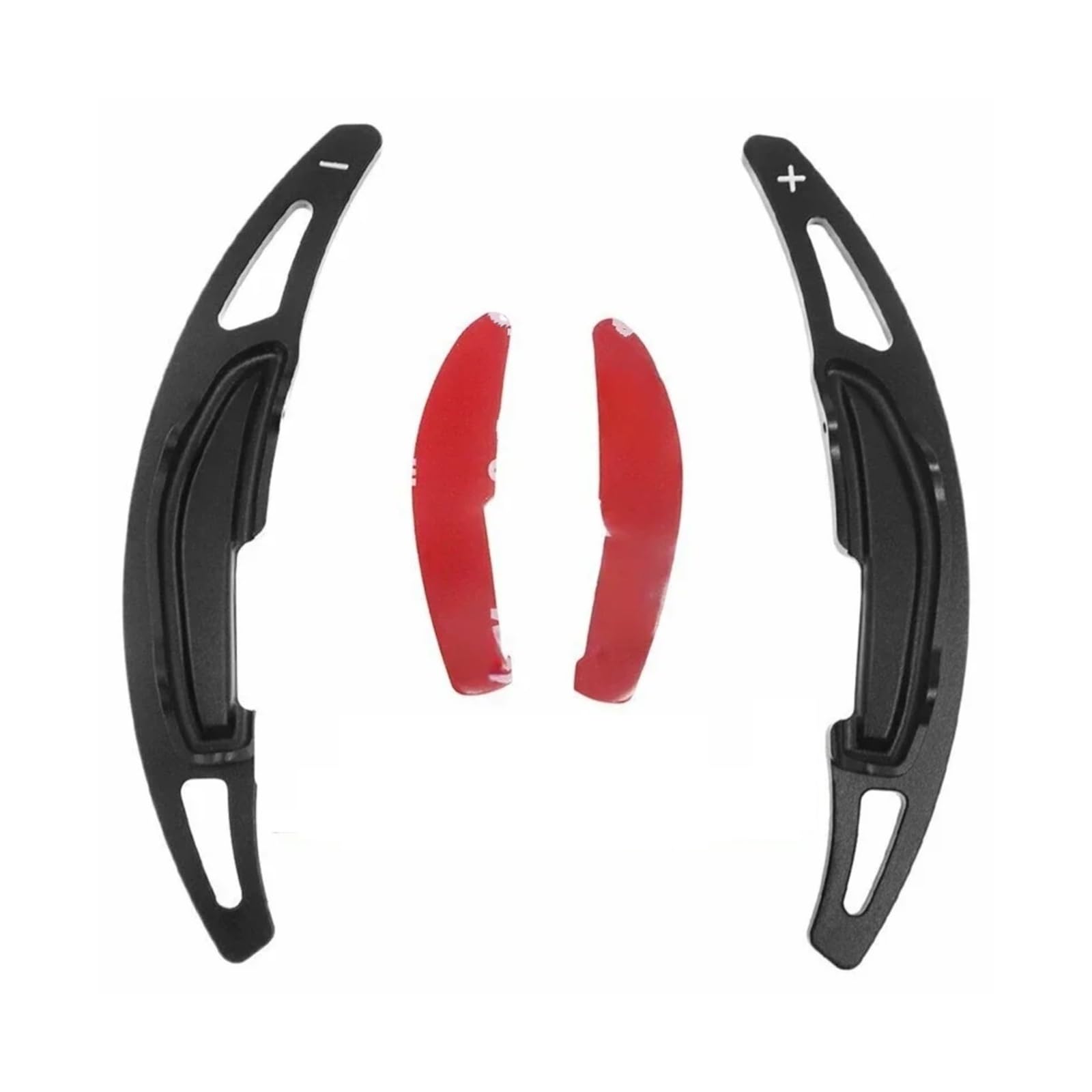 BILKAR Schaltpaddel Für Auto Kompatibel Mit M3 F80 M4 F82 Für M5 F10 2014 2015 2016 2017, 2-teilige Auto-Schaltwippenabdeckung, Auto-Lenkrad-Schaltwippenverlängerung(Black) von BILKAR