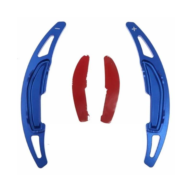 BILKAR Schaltpaddel Für Auto Kompatibel Mit M3 F80 M4 F82 Für M5 F10 2014 2015 2016 2017, 2-teilige Auto-Schaltwippenabdeckung, Auto-Lenkrad-Schaltwippenverlängerung(Blue) von BILKAR